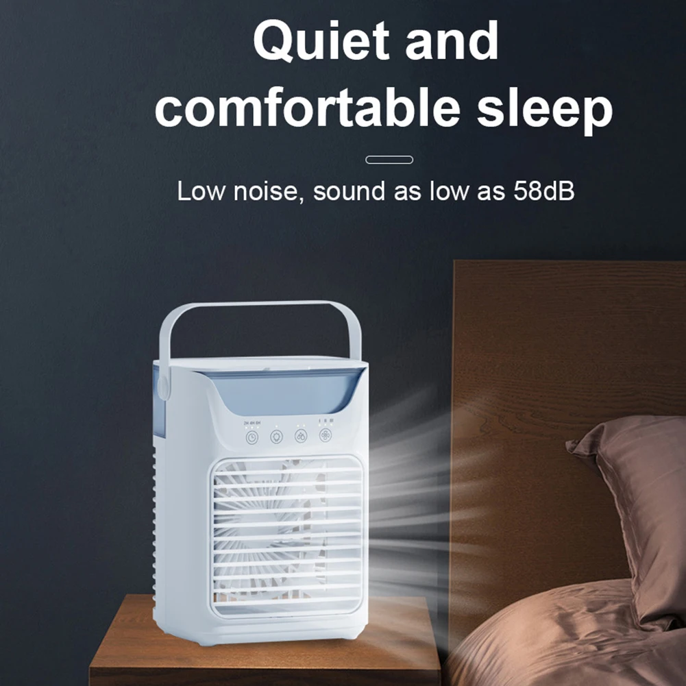 مكيف هواء شخصي USB سرعات ، مروحة رش كهربائية ، خزان مياه كبير ، مروحة تبريد هواء صغيرة للأماكن الداخلية والخارجية
