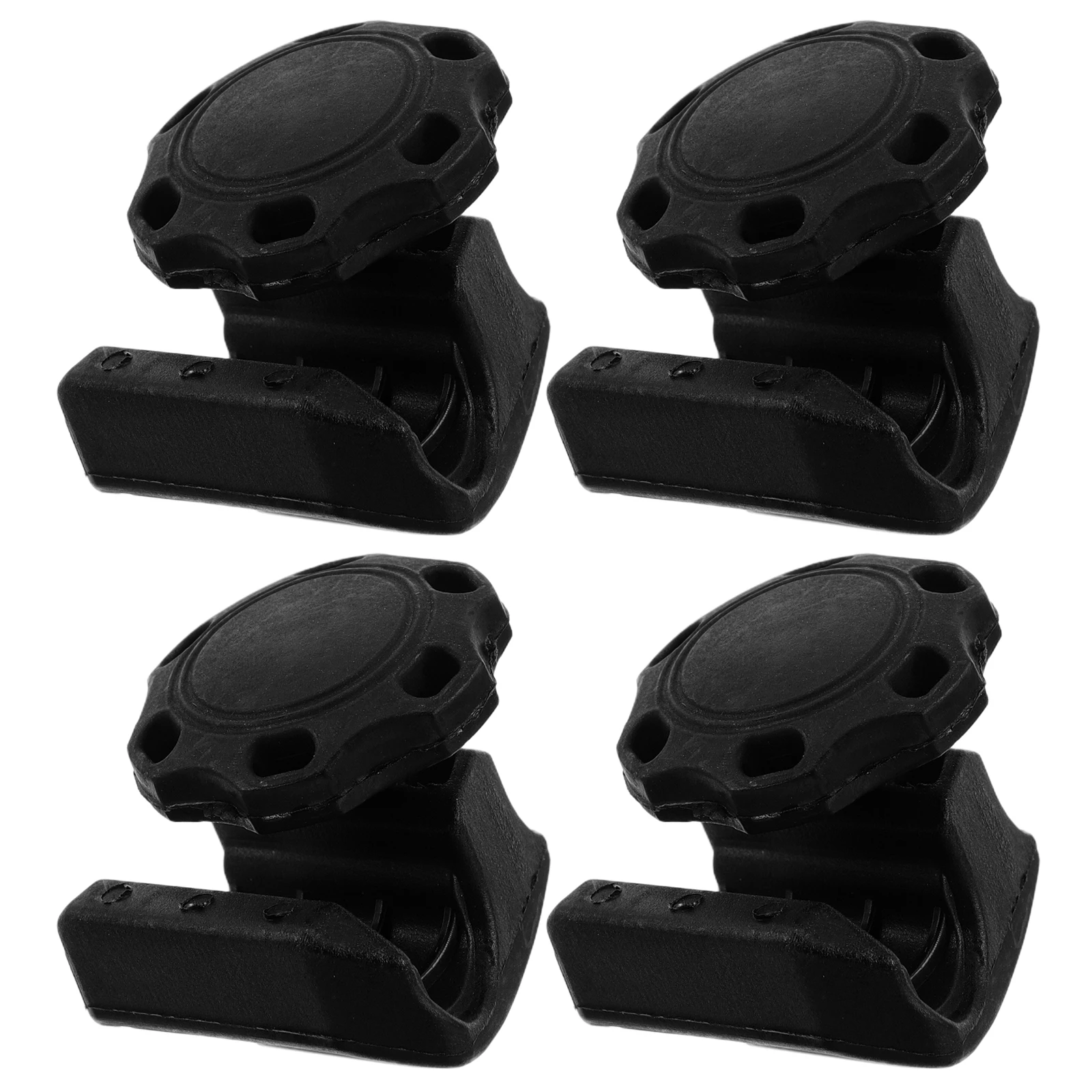 

4pcs Football Goggles Visor Repair Kit Black Reinforced Nylon Clips Stabilization Fastener Hockey Mask Straps for Sports