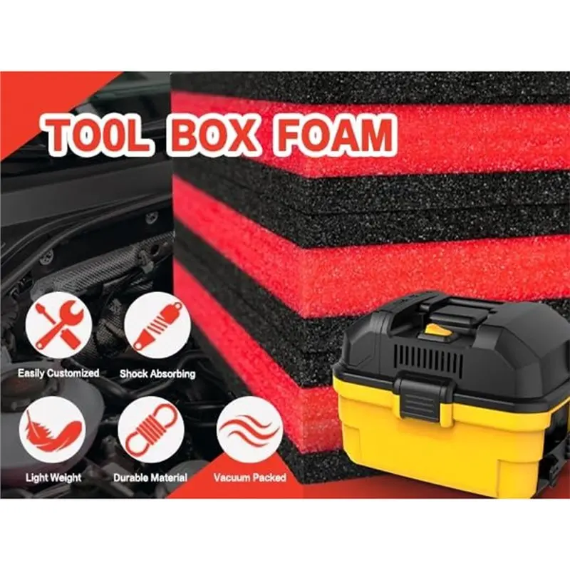 

Exquisite-4 Pack 17.7 X12 X 1 Inch Tool Box Foam,Tool Foam Inserts For Cases,Storage Sheets For Toolbox