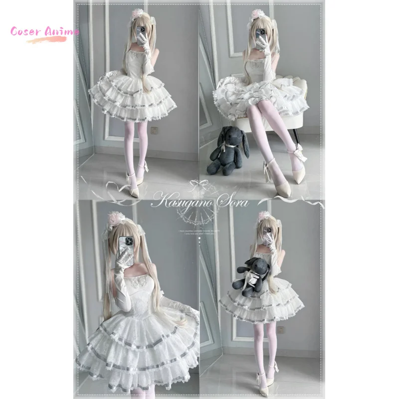 

Anime Game Yosuga no Sora Kasugano Sora Cosplay Costume Uniform Halloween Carnival Party Christmas Play Role Clothes Clothing