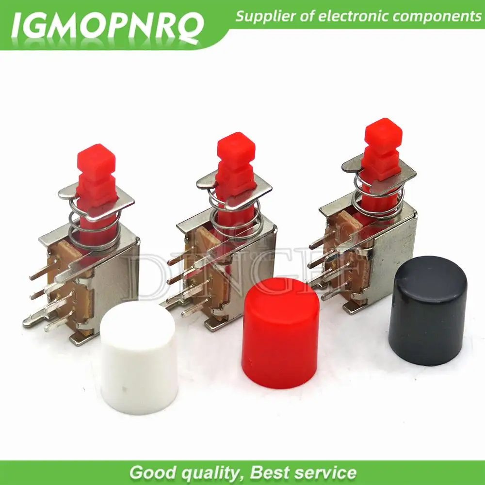 10Set Directly Key Switch PS-22F03 A03 Self-locking/Unlocking Push Button Switch DPDT Bipolar 6pin Self-locking Key Power Switch