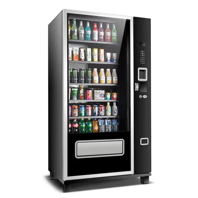 Customized Beverage Large Combo Vending Machine with Stratified Temp Control