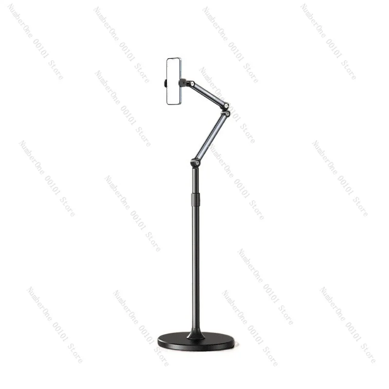 Versatile Cantilever Phone Holder Floor Standing Fill Light Compatible Desktop Shooting Stand for Food Photography Calligraphy