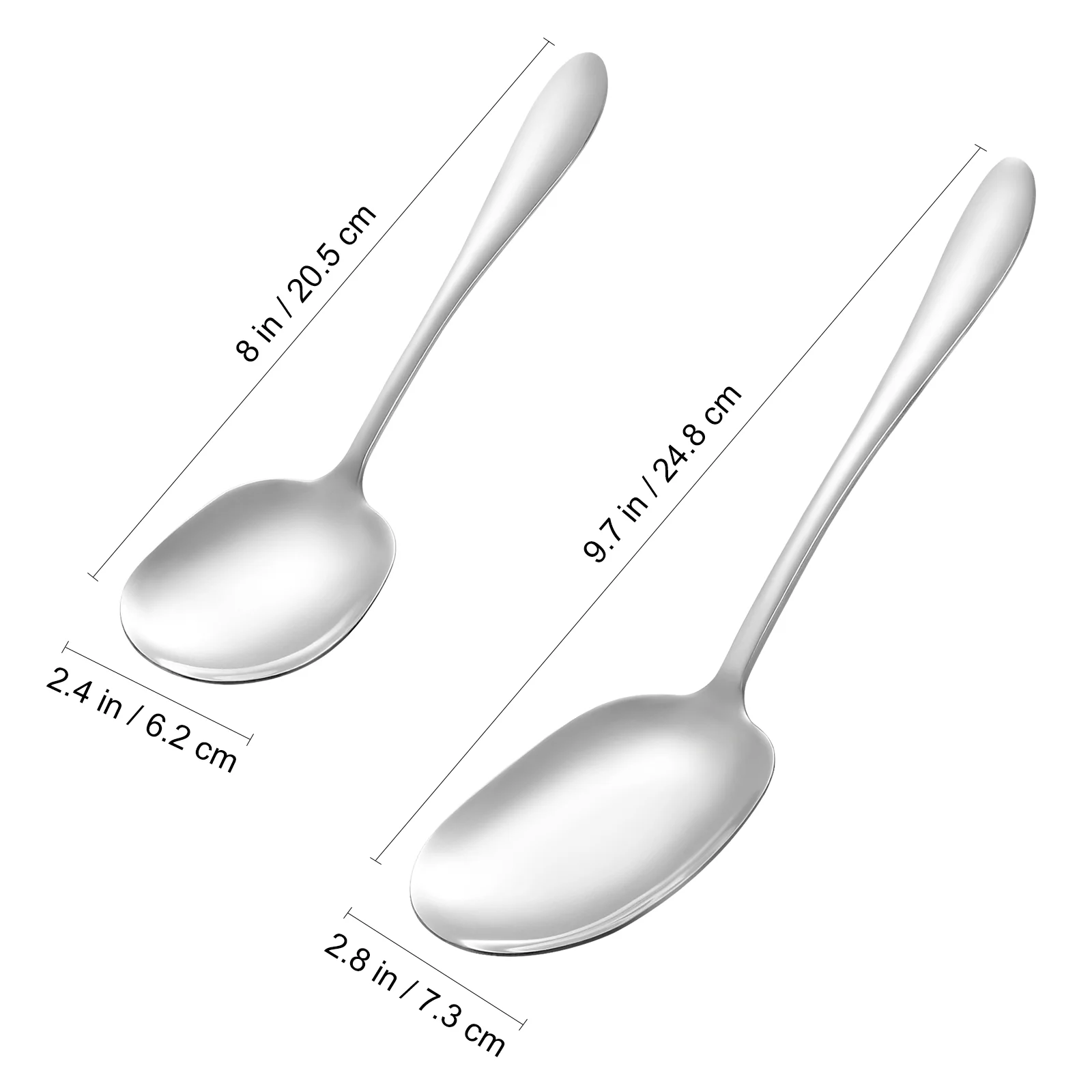 Rice Spoons Stainless Steel Serving Kitchenware Western Food Metal Supplies Soup