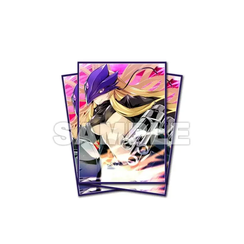 Anime Digital Monster DTCG Card Sleeve Beelzebumon Dukemon Mugendramon Angewomon Collectibles Gift Toys 60Pcs/Set 67*92MM