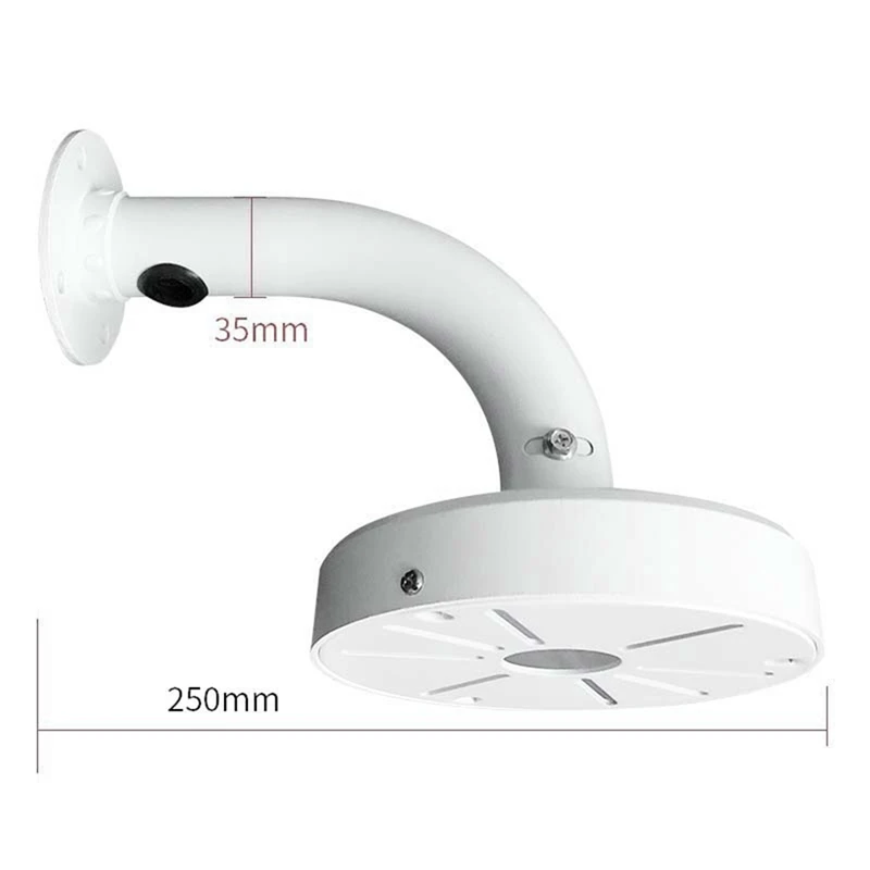 L-Shaped Universal Pendent Hemispherical Camera Bracket Dome Camera Ceiling Mount Aluminum Alloy Mount Bracket