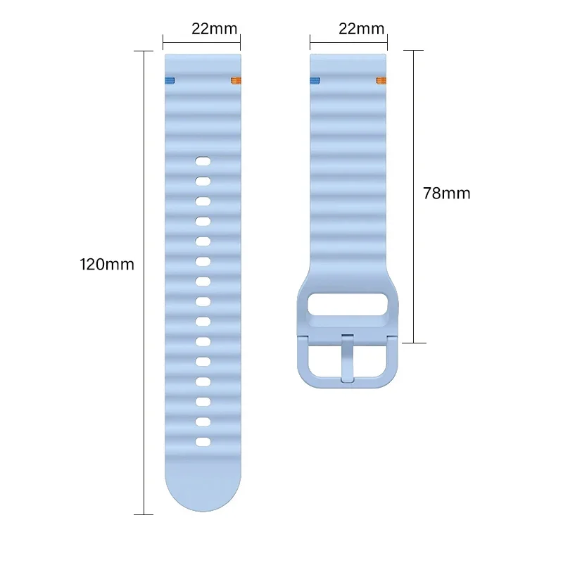 Soft Silicone Strap Compatible with Huawei GT5 Pro 46mm  Replacement Straps for Huawei GT5 46mm Original Men Women 22mm Band