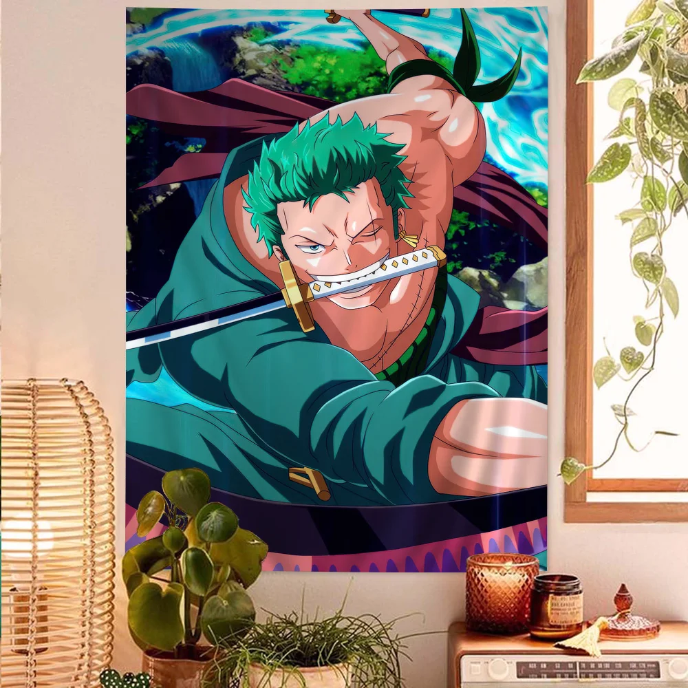 Z-Zoro Anime Hippie Wall Hanging Tapestries For Living Room Home Dorm Decor Art Home Decor