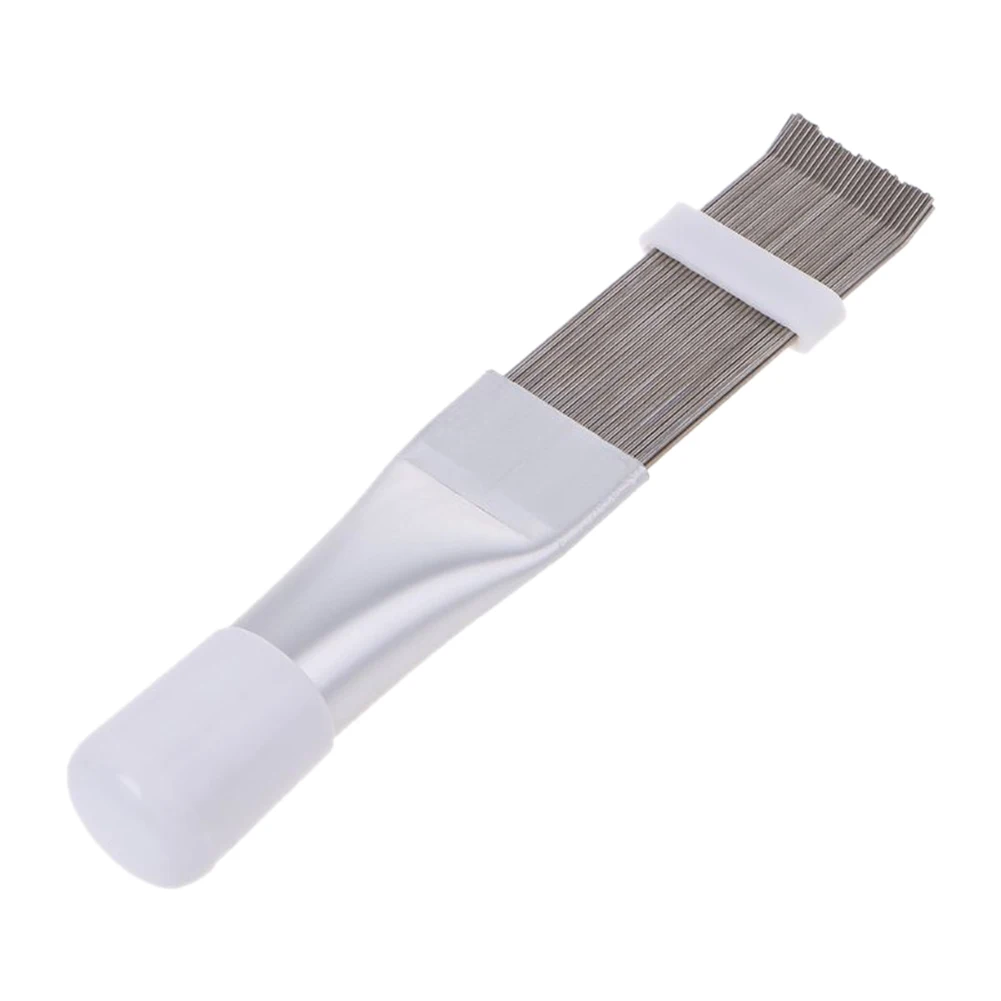 Air Conditioner Fin Cleaning Comb Stainless Steel Condenser Radiator Fin Brush Cleaner Repair Tool Coil Comb Household Cleaning view 3