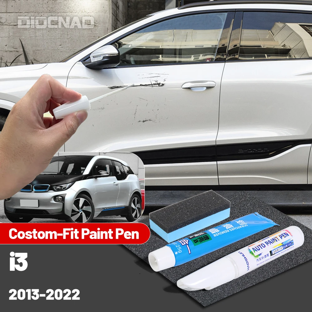 Para BMW i3 2013-2022 2021 2020 2019 2018 2017 2016 2015 2014 bolígrafo de pintura de retoque de coche reparación de arañazos removedor de arañazos cuidado de pintura