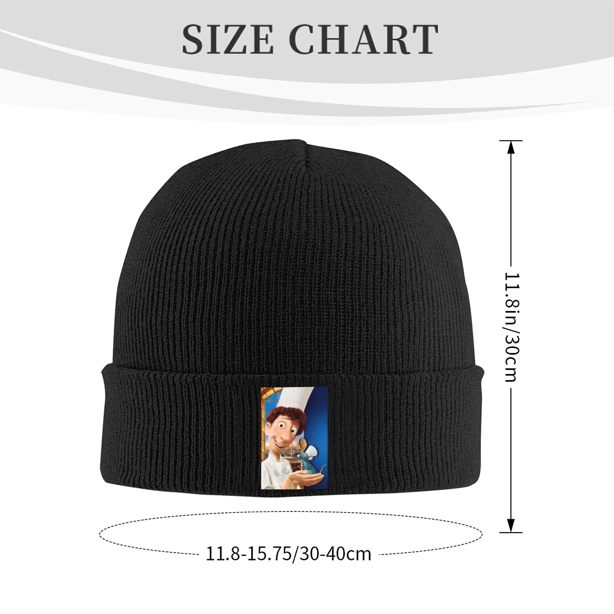 Custom Ratatouille Anime Skullies Beanies Caps Streetwear Winter Warm Knitting Hat Adult Alfredo Linguini Remy Bonnet Hats