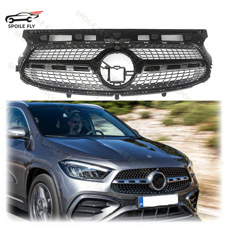 

Hight Quality ABS For Mercedes Benz GLA Class Sport H247 GLA 200 250 2020-2024 OE Style Car Front Racing Grills Glossy Black