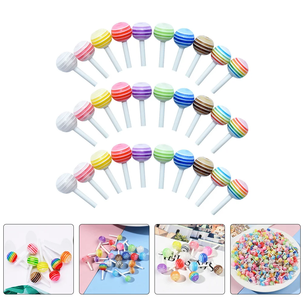 25 Pcs Decorations Simulation Lollipop Child Car Toy Plastic Mini House Model Simulated