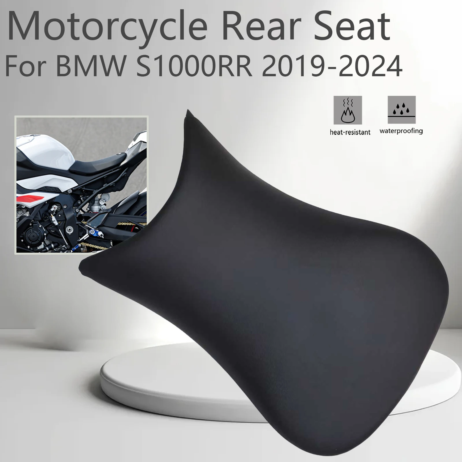 For BMW S1000RR s1000rr S 1000RR 2019-2024 Motorcycle Front Rider Driver Seat Saddle Cushion Black Passenger Fron