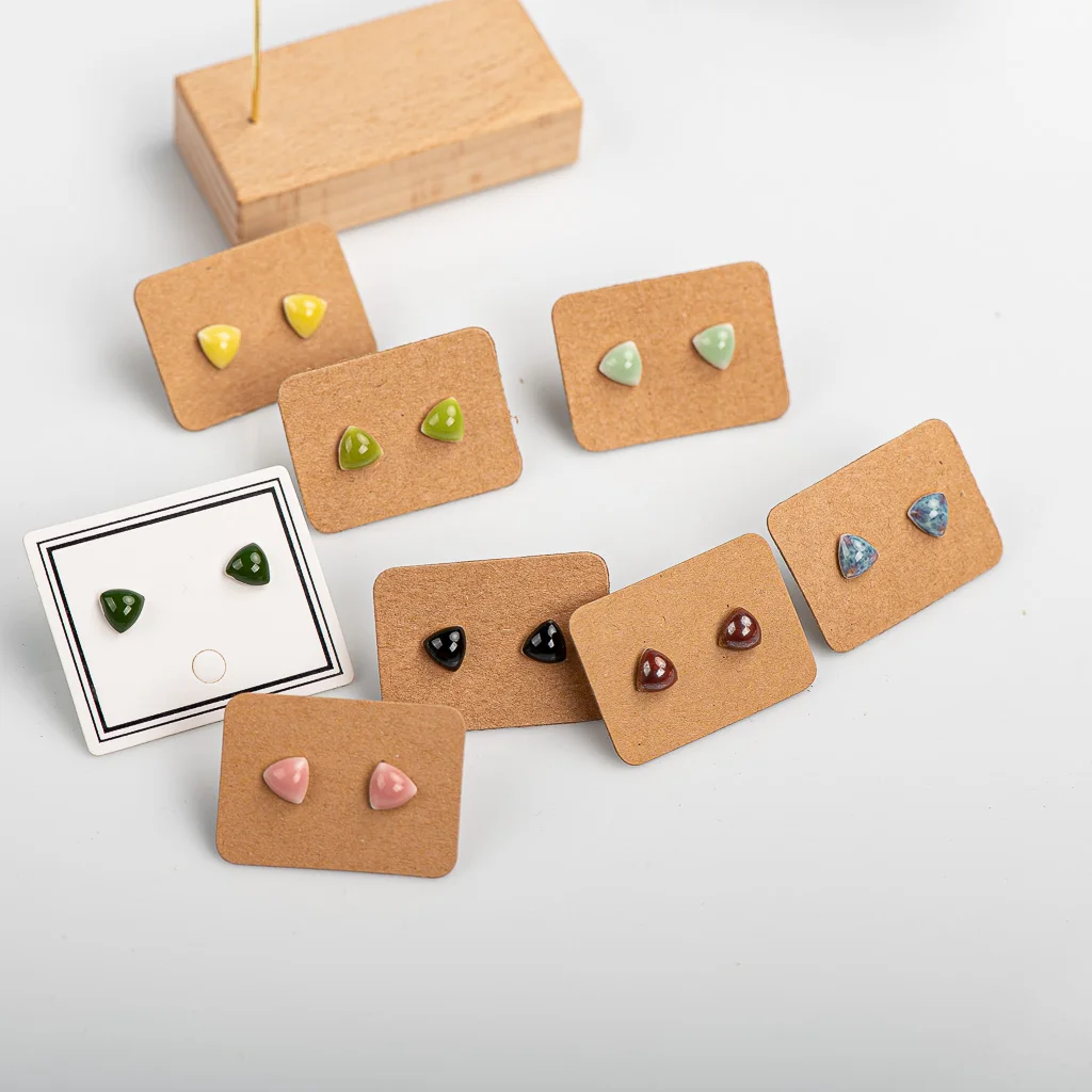 Small And Cute Porcelain Multicolor Earrings Anti-allergic #LY413  lotes de aretes por mayoreo vintage earrings