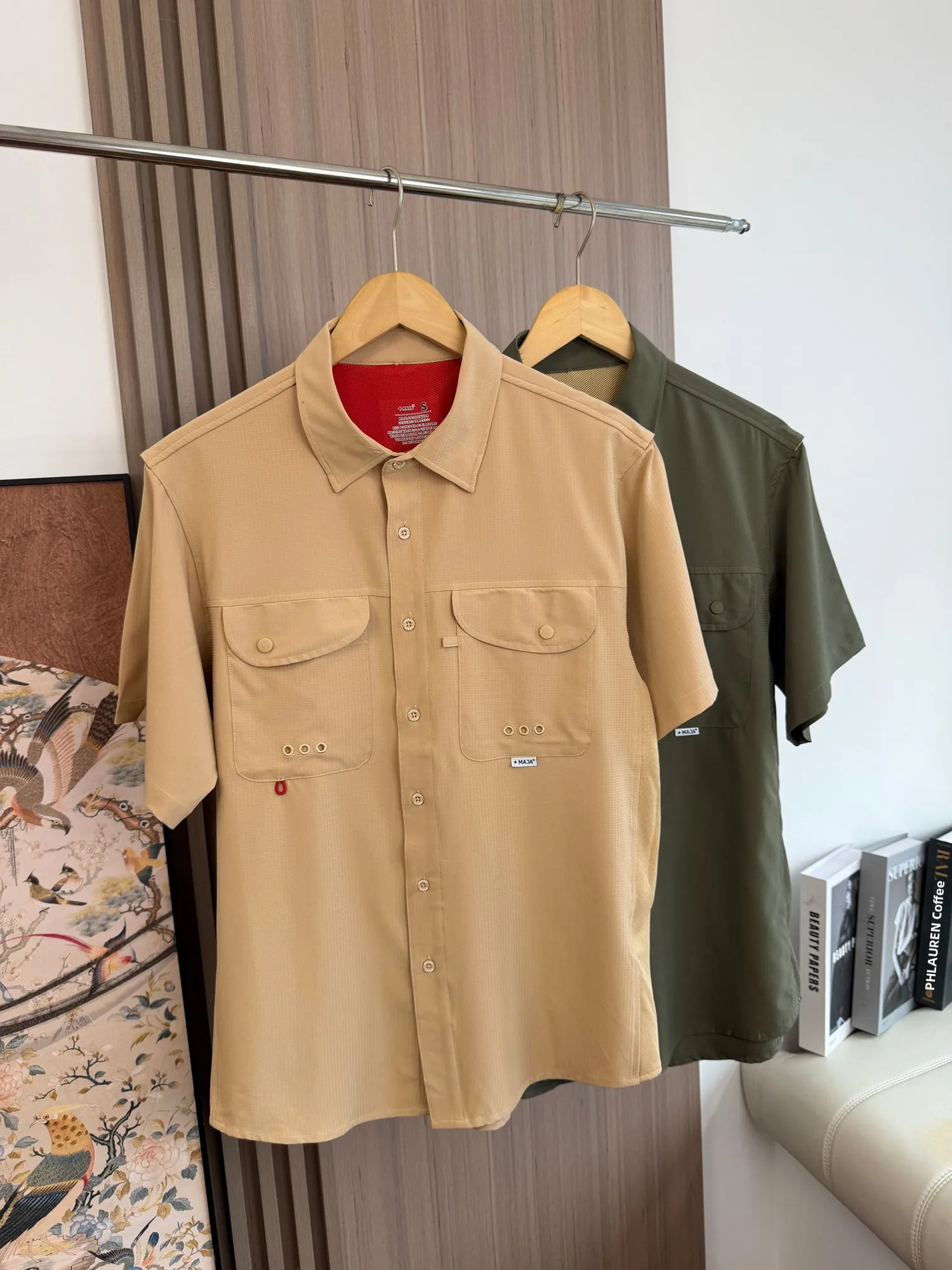 High Performance Outdoor Men's Short Sleeve Shirt Water Proof Sun Protection Fishing Shirt Quick Dry Loose Fit Casual Style