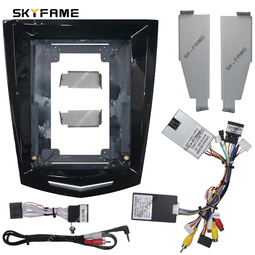 

SKYFAME Car Frame Fascia Adapter Canbus Box Android Radio Dash Fitting Panel Kit For Cadillac ATS XTS ATSL SRX CTS Escalade