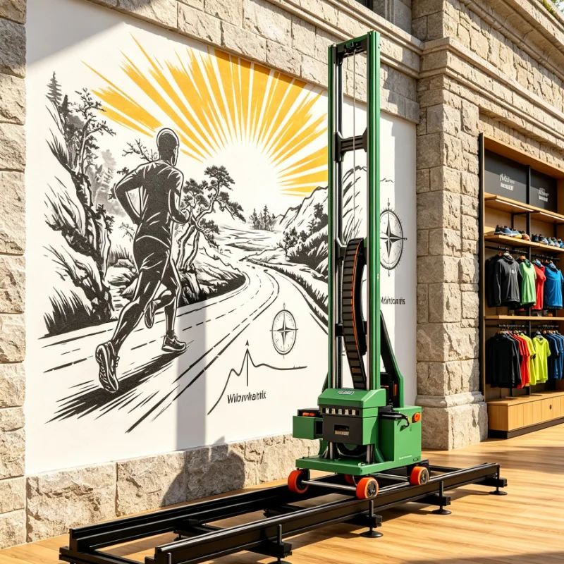 Customized Vertical Printer 3D Wall Machine Inkjet Technology Touch Screen Control Easy Operation System
