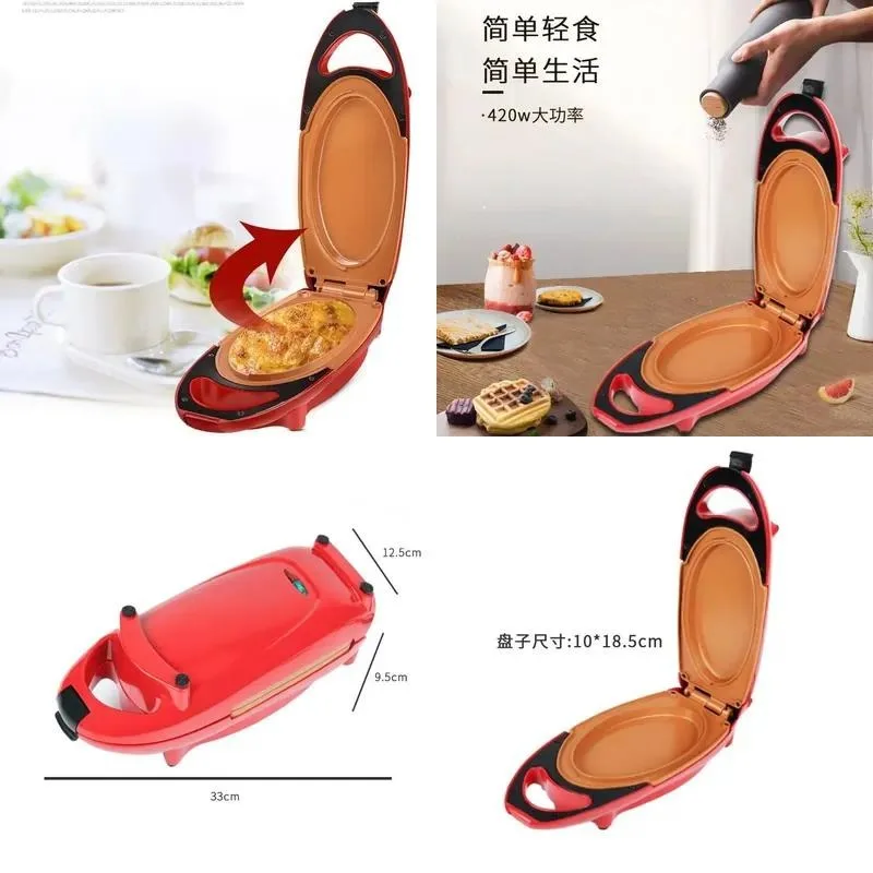 for New arrivals, multi-functional portable breakfast machine, household egg pizza barbecue grill, barbecue baking appliances