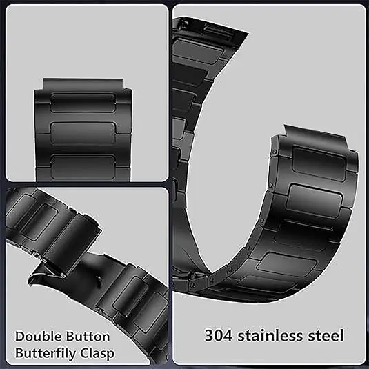 22mm Stainless Steel Metal Strap For Polar Vantage V3 M3 M2 MMetal Link Women Men Band For Polar Grit X Pro/Grit X2 Pro/Grit X