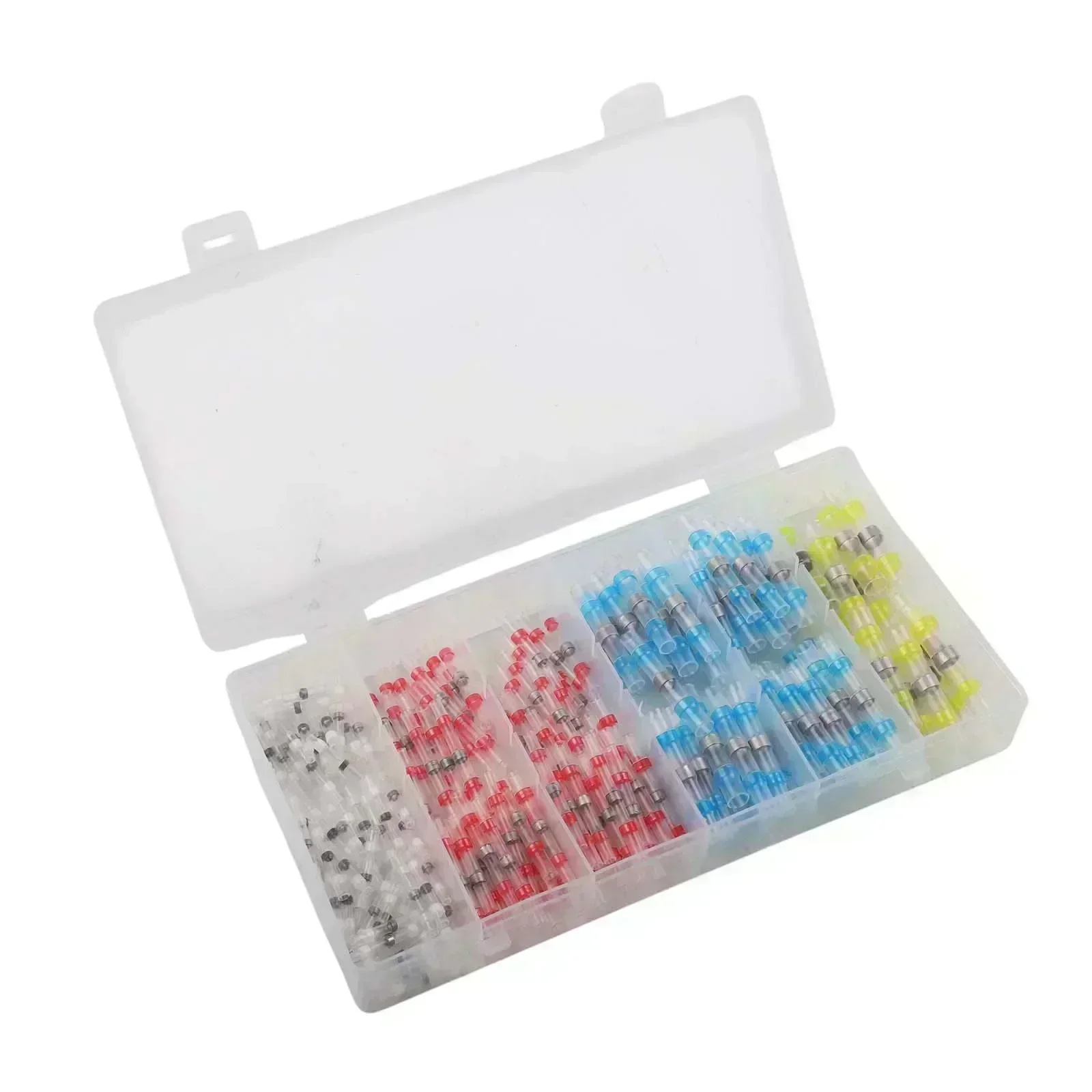 

200PCS Thermal Shrink Pipe Waterproof Protection Solder Connector Kit Heat Shrink Tubing Cable Welding Connector Assortment Set