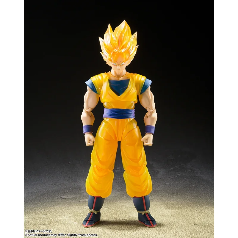 Original Bandai Dragon Ball Z TAMASHII NATIONS STORE S.H.Figuarts Super Saiyan Son Goku Z Soldier SHF Son Goku TNT Action Model