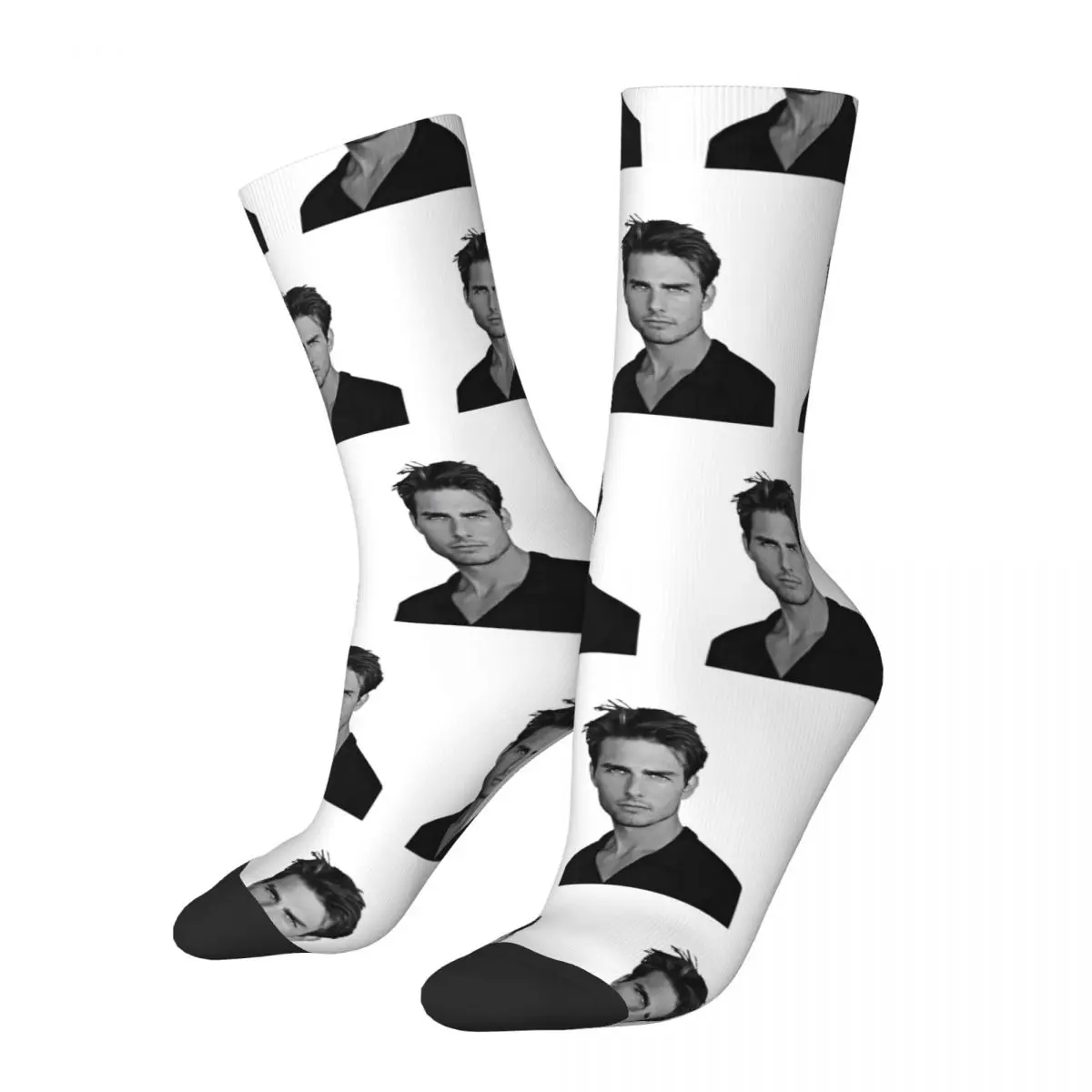 Tom Cruise Stockings Men's Socks Soft Funny Socks Autumn Running Sports Anti-Slip Custom Socks Gift