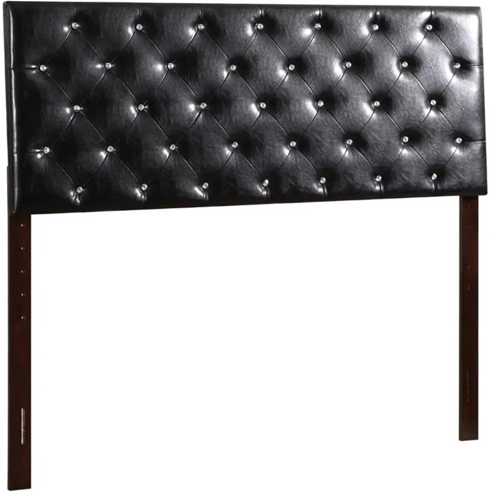 

Super Nova Faux Leather Upholstered Queen Headboard In Black