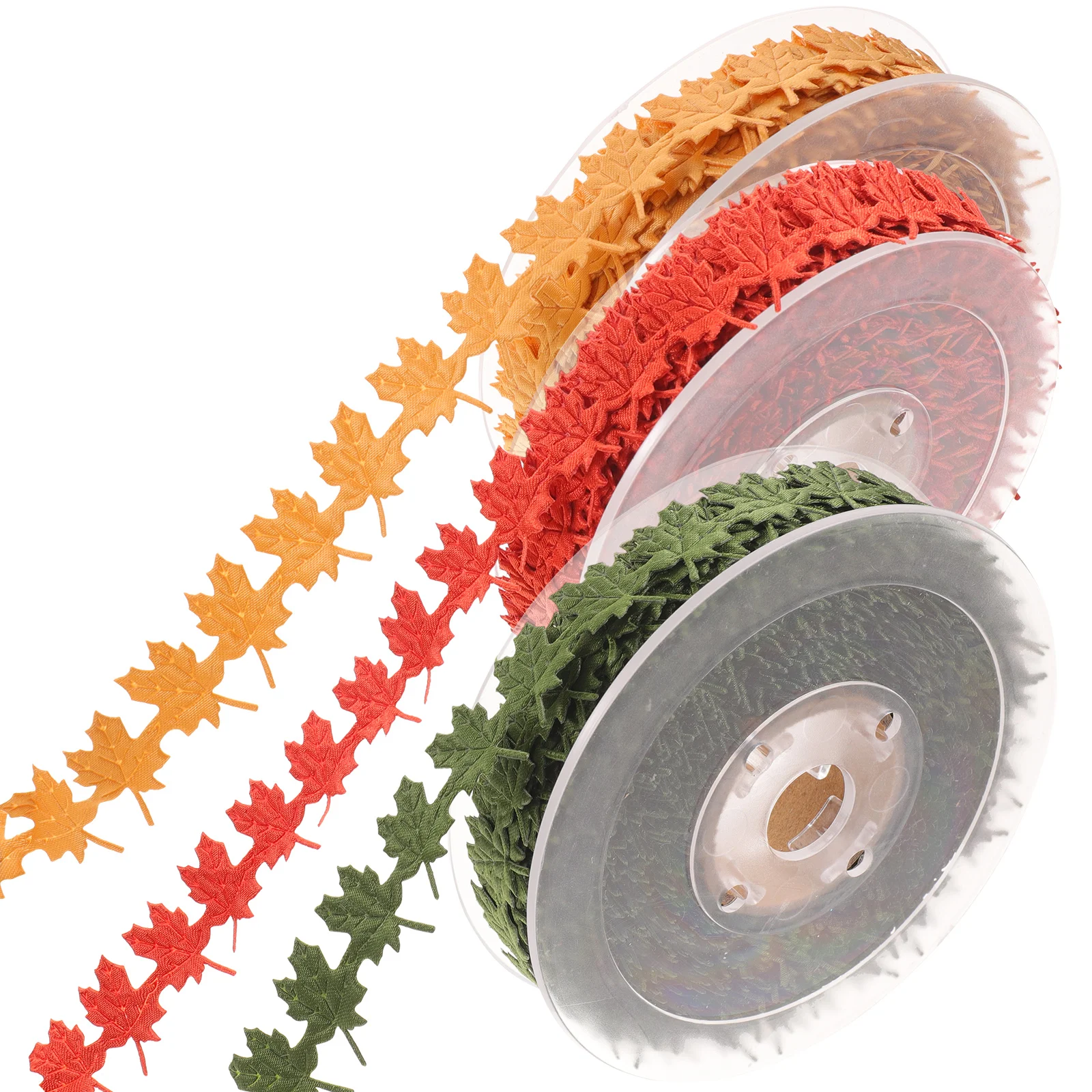 

3 Rolls Leaf for Festival DIY Wedding Crafts Decor Gift Wrapping Thanksgiving Day Thanksgiving Day Ribbon For Gift Ribbon