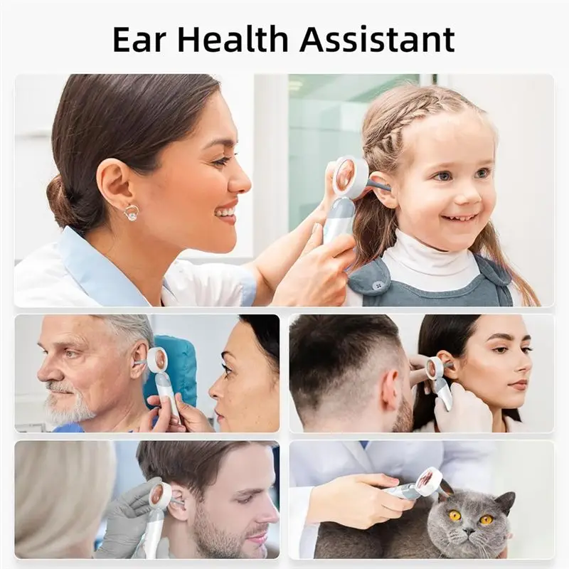 B63B-Wireless Ear Otoscope With 1080P HD Camera And 4 LED Lights 1.38