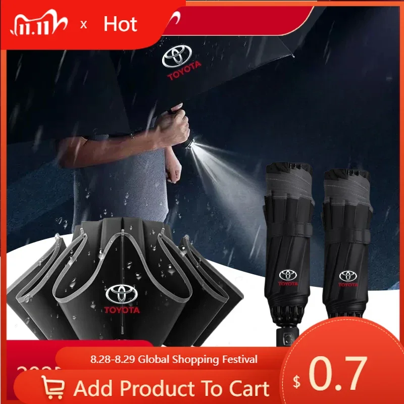 

Fot Toyota 2026 Новый для Toyota 2026 Новые колпаки-концентраторы Автоматический светодиодный светильник 10 ребер Ветрозащитные зонты для Toyota GR Sport Gazoo Raci
