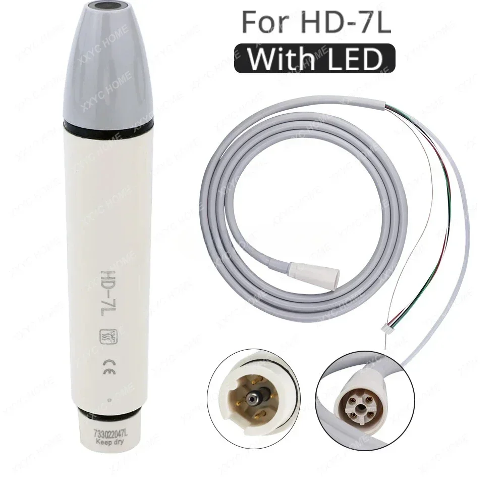 Dental Ultrasonic Piezo Scaler Handpiece Detachable Teeth Whitening Scaler Handle Piezon Scaling Fit for DTE