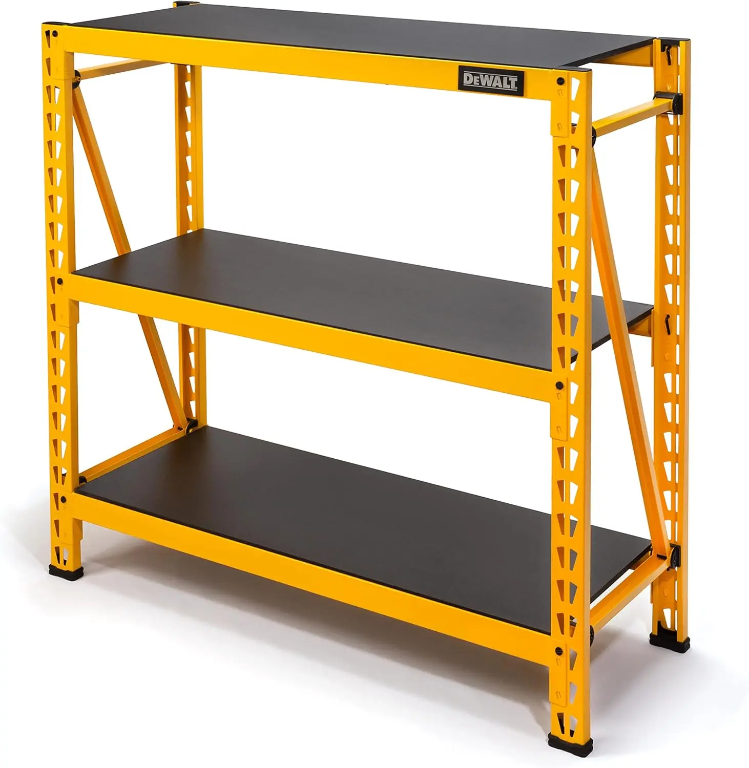 4-Foot Tall, 3-Shelf Industrial Workshop/Garage Storage Rack, Total Capacity: 4,500 Lb. (Dxst4500A)