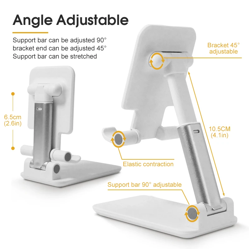 Mobiele Telefoon Standaard Desktop Luie Bed Universele Ondersteuning Rack Opvouwbaar Hijsen Multifunctionele Telescopische Verstelbare Houder Nieuw