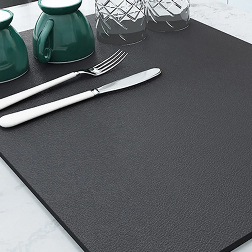 

Coffee Absorption Reusable Dish Drying Quick Dry Kitchen Counter Mat Coffee Bar Essentials Nonslip Table Mat