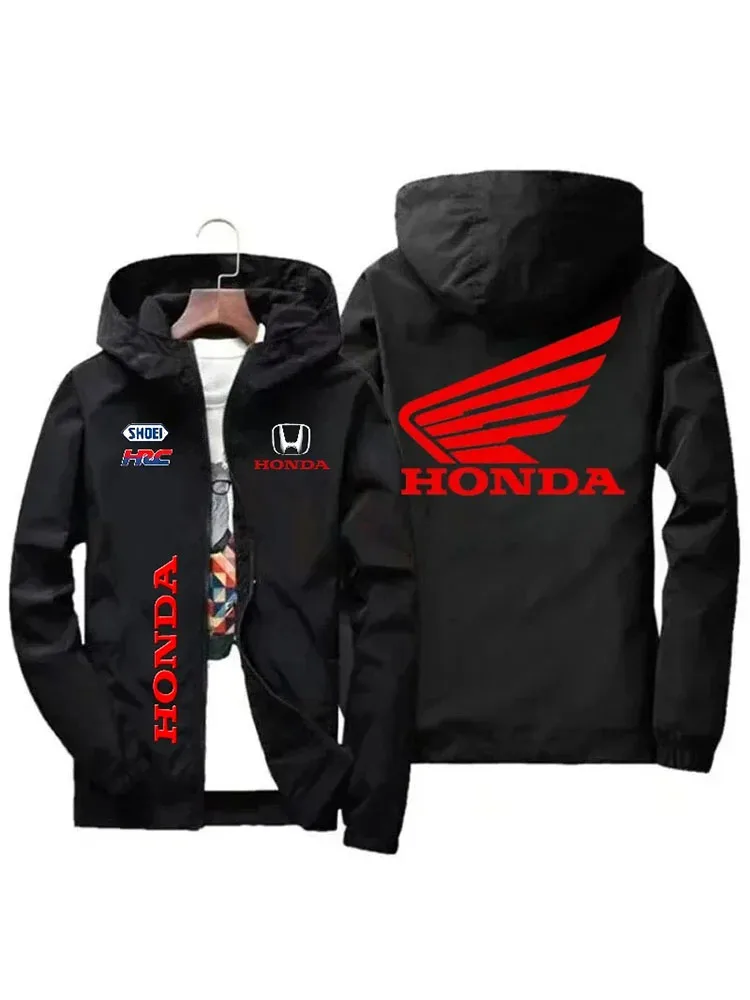 AliExpress Honda HRC men's and women's windproof jackets, fashionable casual hooded jackets, cycling and racing outdoor sportswear
