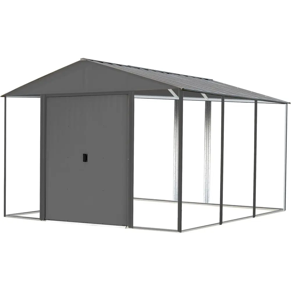 

Набор для сборки уличного сарая из оцинкованной стали 10' x 12', цвет антрацит