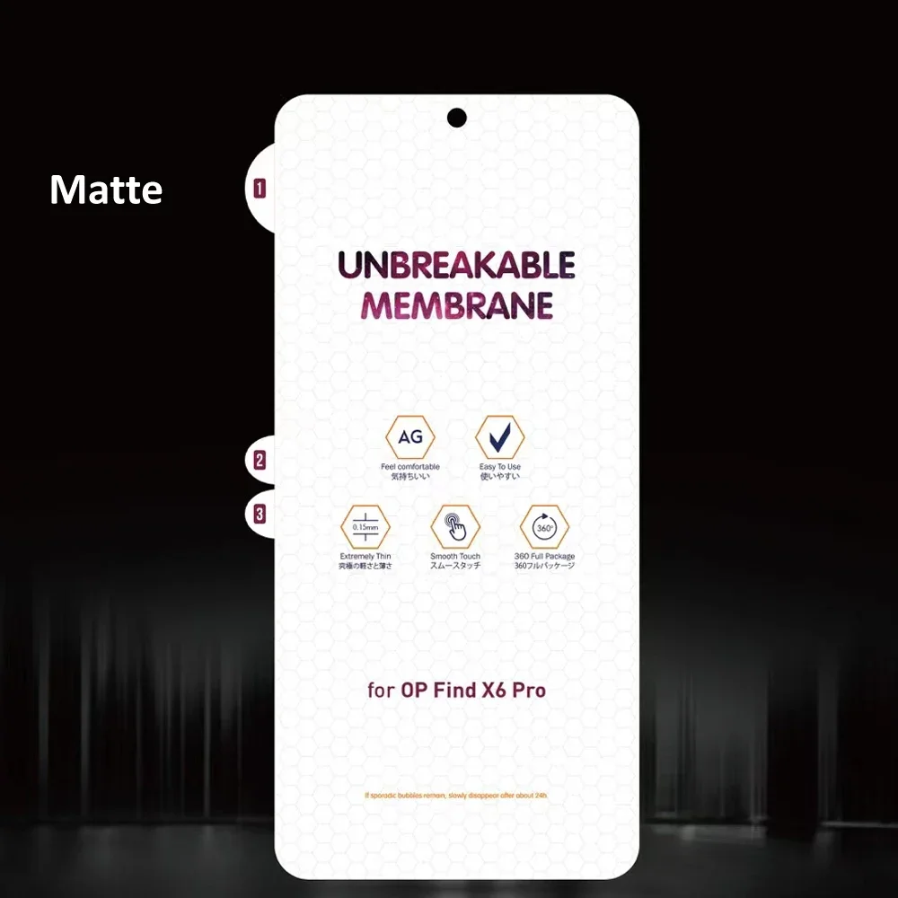Oppo find x6 pro/findx6用ヒドロゲルフィルム、ソフト保護プロテクター、透明、クリア