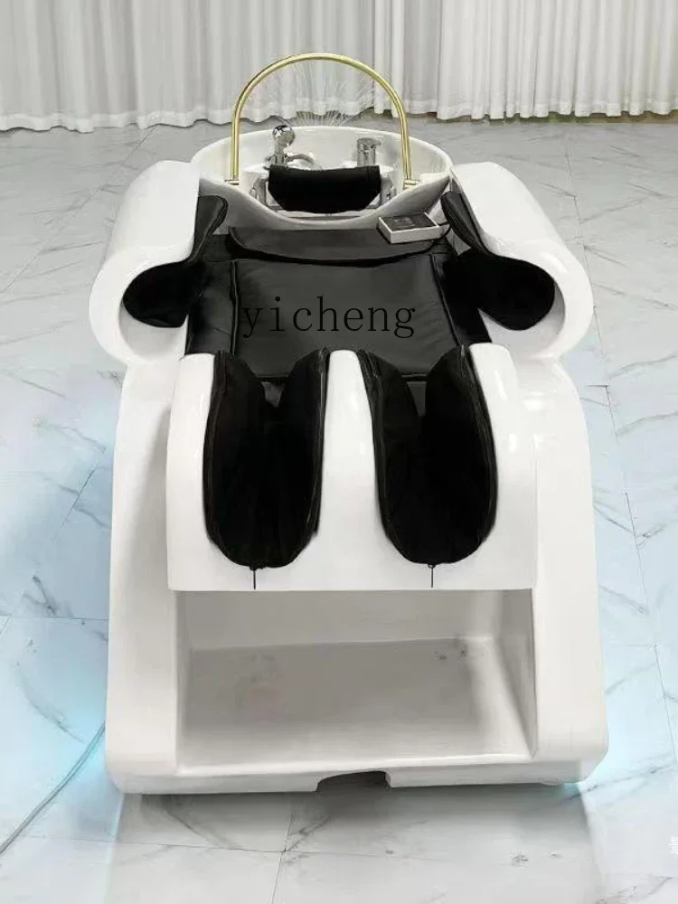 v2 Shampoo Chair Barber Shop Beauty Salon Head Massage Treatment Water Circulation Integrated Bed