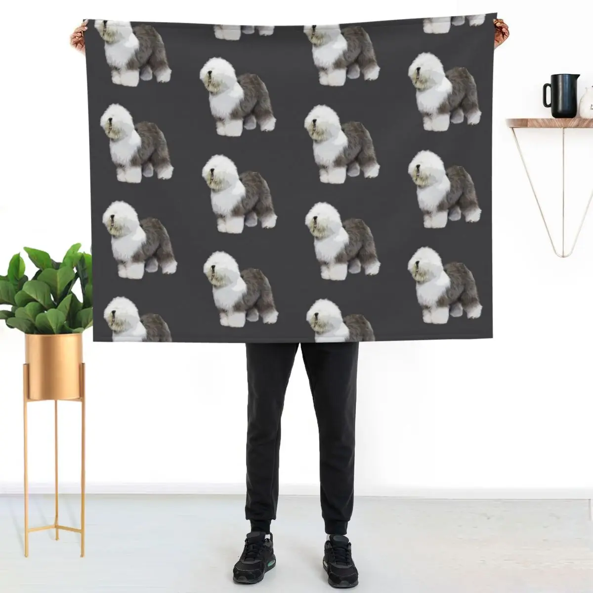 Old English Sheepdog Beauty Throw Blanket Retros Decorative Sofa Extra Large Throw Luxury Throw Quilt Luxury St Blankets