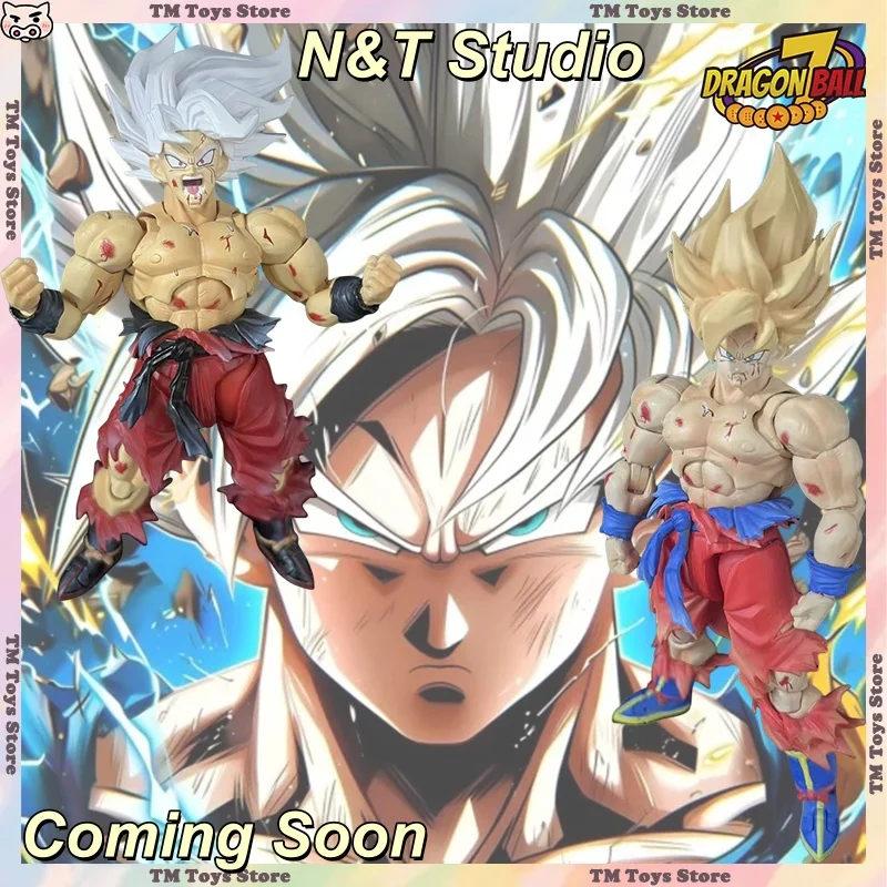 

N&T Studio SHF Dragon Ball Son Goku Anime Action Figures Super Saiyan Battle Damaged 3.0 Collection Model Toys Gifts Hot-presale