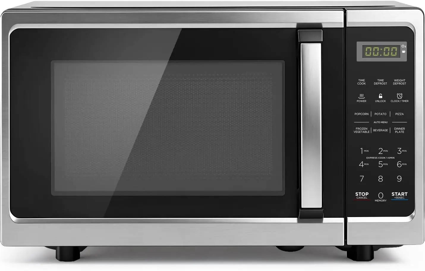 Compact 0.7 cu ft Microwave Oven, 700W Countertop Mini Oven with 10 Power Levels, 6 Cooking Presets, Child Lock, Ideal for Dorm,