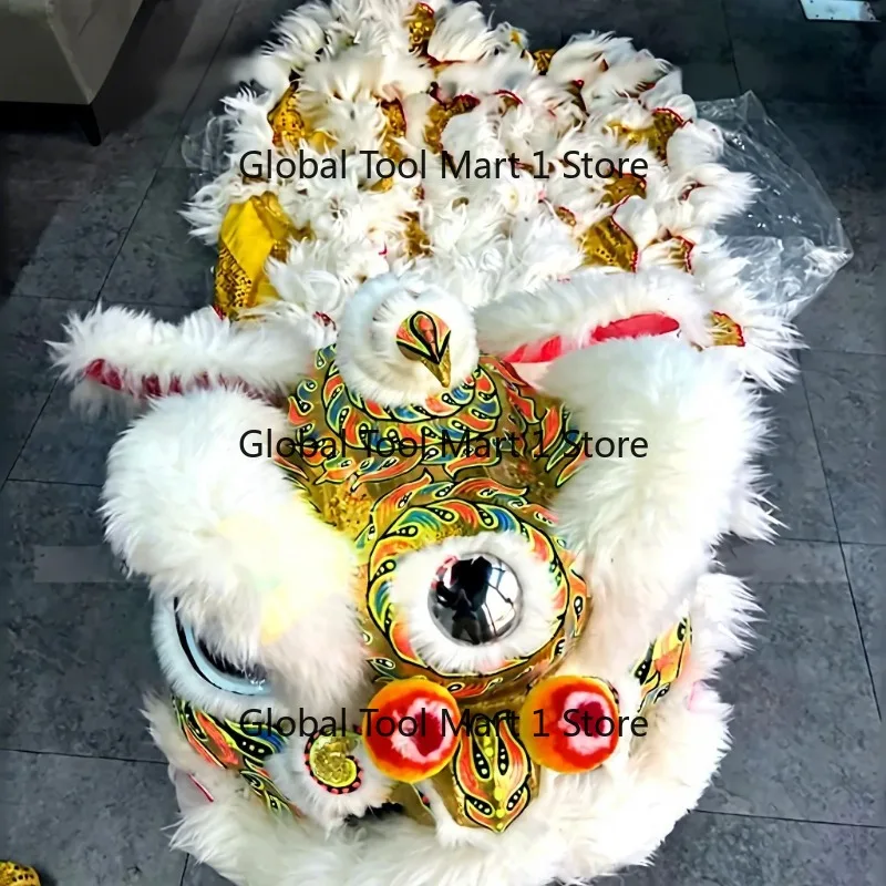 New Year's Adult Lion Dance Wool Props Plush Dragon Lantern Performance Authentic Costumes
