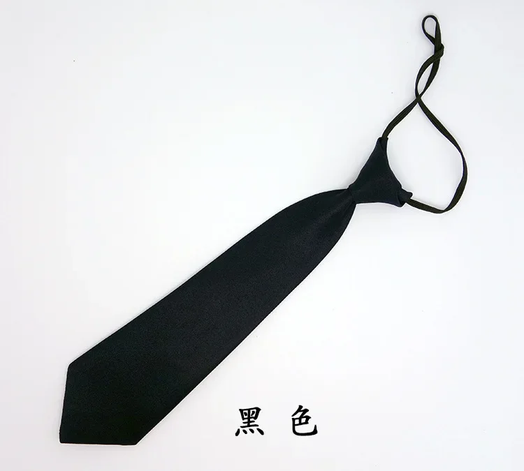 

28cm solid color rubber band small tie monochromatic children's tie short tie boy's accessory