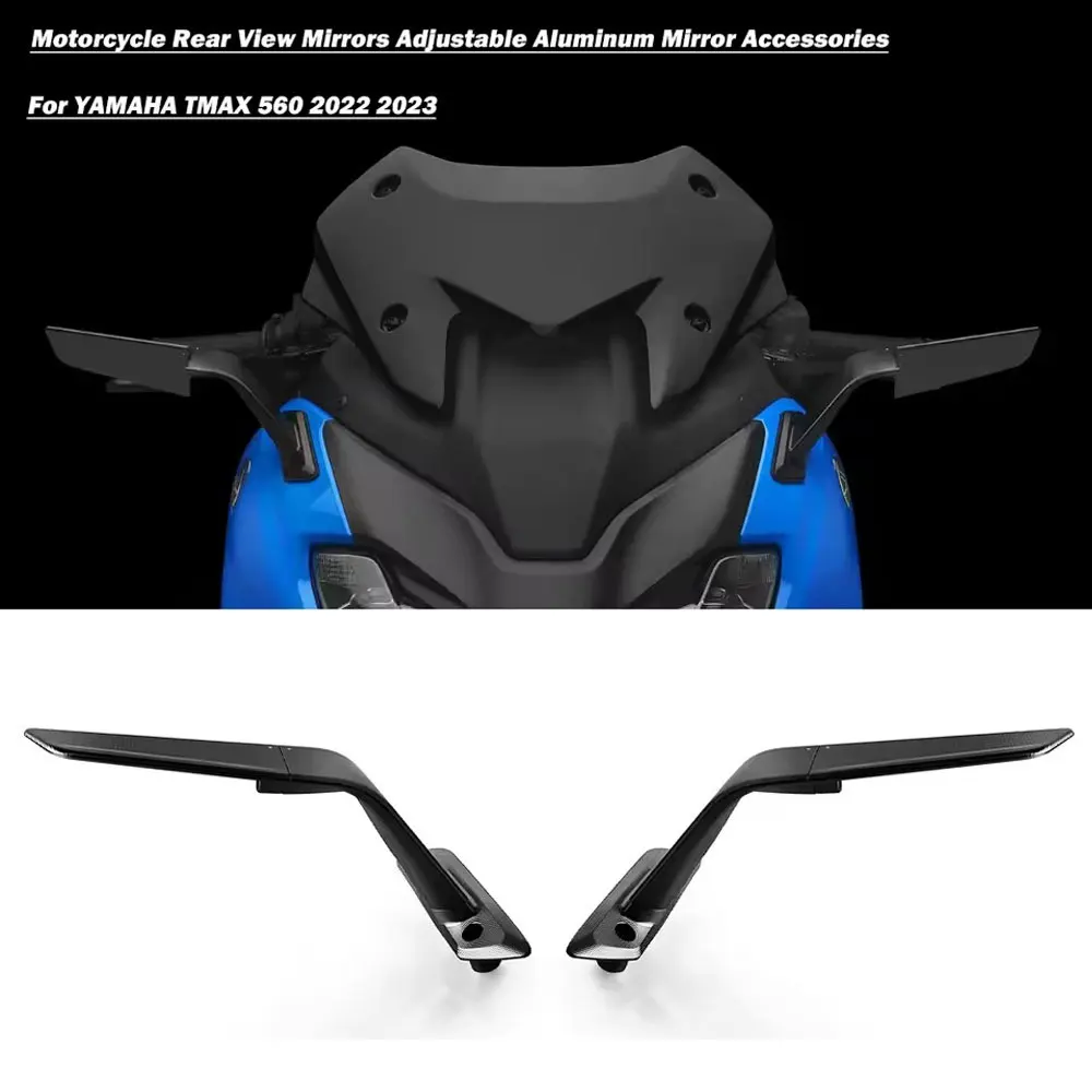 

Accessories Motorcycle Mirrors Case for Yamaha T-MAX560 T MAX TMAX560 2022 2023 Stealth Mirrors Sports Winglets