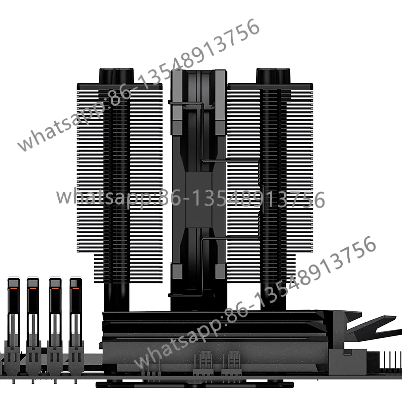 

SE-207XT computer temperature control CPU radiator copper bottom nickel plated small double tower height 135MM