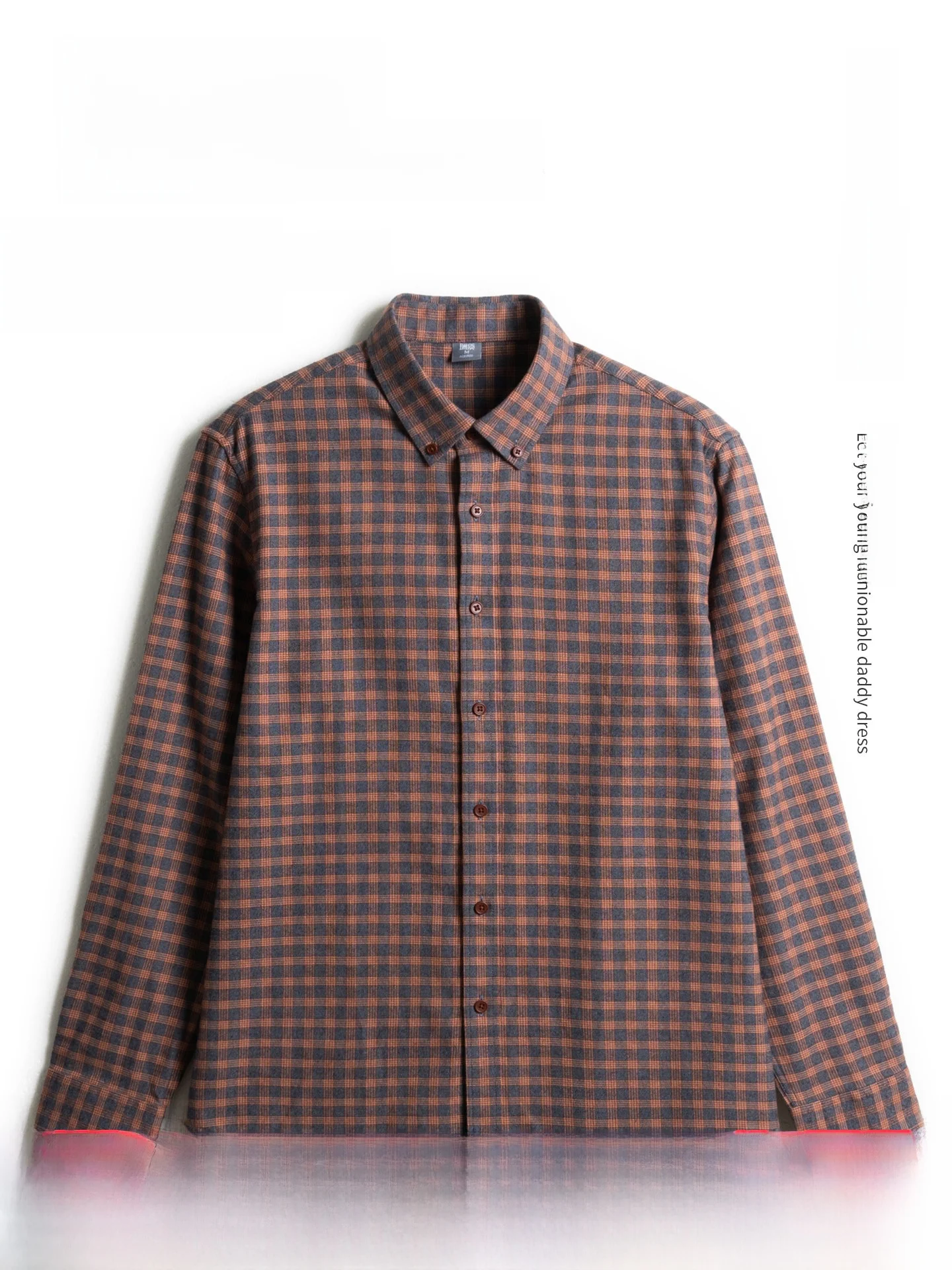 

Pure Cotton Flannel Long Sve irt Men's Loose Plaid irt Thiened Autumn Winter Casual Sle andpa's Wardrobe ential