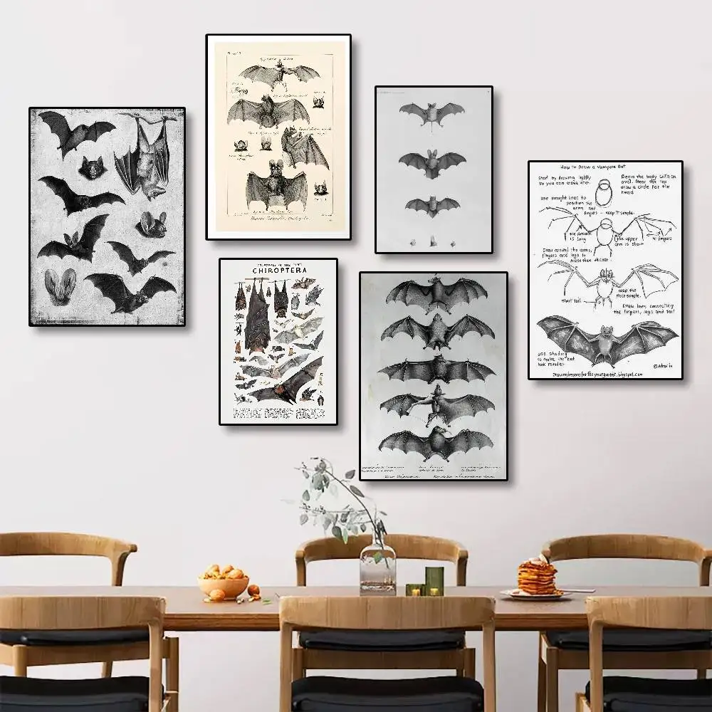 Image of Bat Lehrmaterialien, Heimdekoration, Gemälde, Poster, Wandkunst, Wanddekoration, selbstklebend