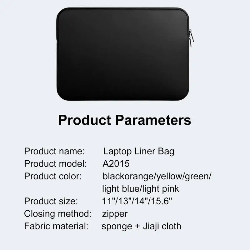 حقيبة كمبيوتر محمول محمولة حافظة كمبيوتر محمول غطاء للأكمام 11 12 14 15 بوصة انغلق مقاوم للماء حقيبة كمبيوتر محمول متينة لماك بوك