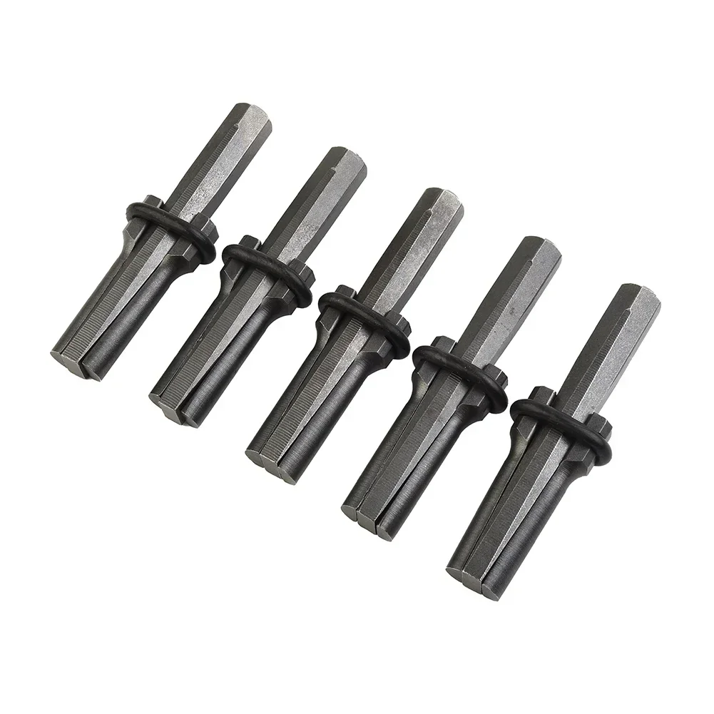 Stone Splitter Heavy Duty 9/16 Inch Plug Wedges Feather Shims Hand Tools for Granite and Concrete Splitting 5 Piece Set